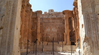 The Silent Echo is the first contemporary art exhibition to be held at the archaeological site of Baalbek. Courtesy India Stoughton