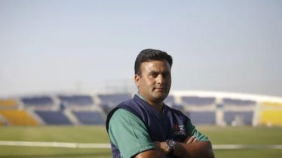 Mohan Singh has been curator of the pitches at Zayed Cricket Stadium for nine years. Sarah Dea / The National