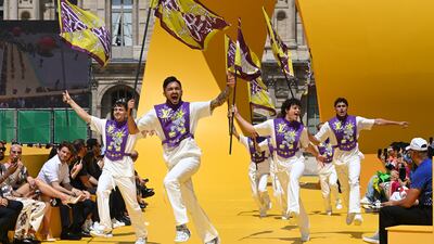 Louis Vuitton's show was in honour of the label's popular, late designer Virgil Abloh. Getty Images