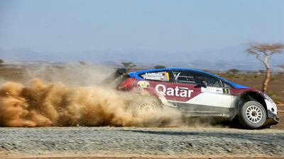 Qatar’s Nasser Al Attiyah on his way to victory in Dubai International Rally. Courtesy Dubai International Rally