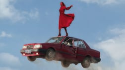 All I See is Red represents the kind of rage that makes one want to drive off a cliff, says photographer Abdulla Elmaz of this work for his Dubai exhibition. Photo: Abdulla Elmaz