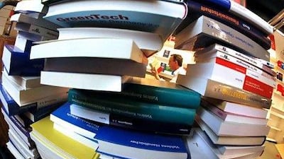 Frankfurt Book Fair is the largest of its kind in the world. Frank Rumpenhost / EPA