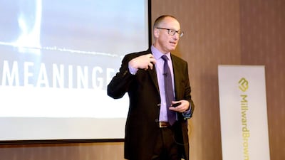 Nigel Hollis has become one of the world’s leading authorities on branding. He was in the Middle East to promote his latest book. Courtesy Nigel Hollis