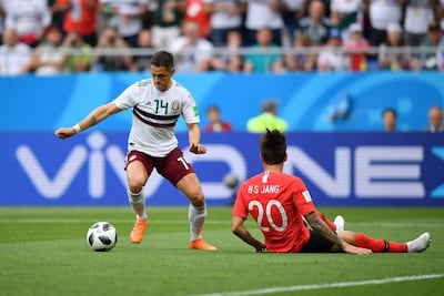 Javier Hernandez of Mexico. Getty