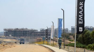 Above, Emaar's Mivida project in the suburbs of Cairo. Dana Smillie for The National