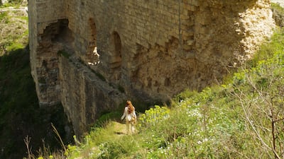Katherine Pangonis at the Iron Gate of Antioch. Photo: Katherine Pangonis
