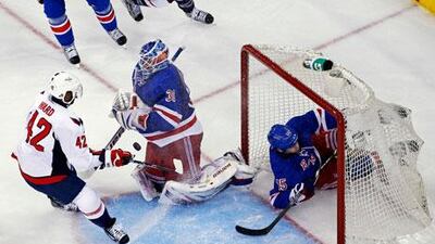 Henrik Lundqvist stopped 27 shots for the New York Rangers. Adam Hunger / Reuters