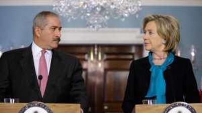The US secretary of state Hillary Clinton responded to the rejection of the proposal after meeting with the foreign minister of Jordan, Nasser Judeh.