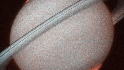 This is the first image of Saturn's ultraviolet aurora taken by the Space Telescope Imaging Spectrograph (STIS) on board the Hubble Space Telescope (HST) in October 1998, when Saturn was a distance of 810 million miles (1.3 billion km) from Earth. Courtesy: Nasa