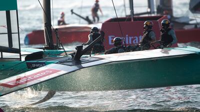 The teams fight it out at close quarters.