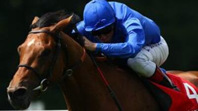 A mentally improved Kite Wood shed his poor track record to land the Bahrain Trophy, which was upgraded to a Group Three race, at the Newmarket racecourse yesterday.