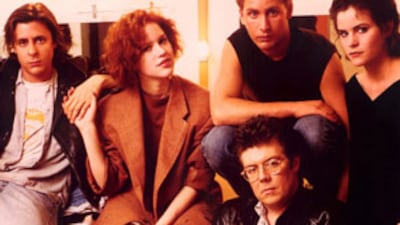 The Breakfast Club: Judd Nelson, Molly Ringwald, Emilio Estevez, John Hughes and Ally Sheedy.