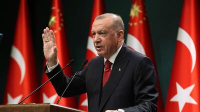 Turkey's President Recep Tayyip Erdogan has seen the amount owed rocket. Pool/AP
