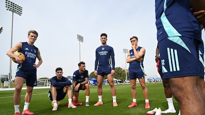 Arsenal train at the NAS sports complex in Dubai. Photo: X/Arsenal