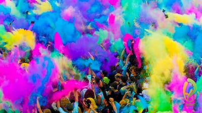 A photo from last year's Holi Festival Of Colours in Dubai. Supplied.