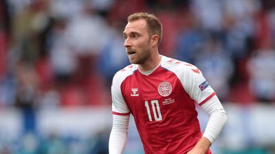 Denmark's Christian Eriksen during the Denmark-Finland match. Reuters