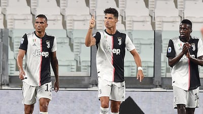 uventus star Cristiano Ronaldo after his first penalty. EPA