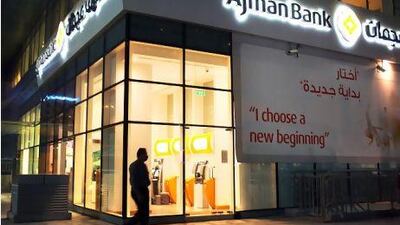 ABU DHABI, UNITED ARAB EMIRATES - November 8, 2011 - Ajman Bank business stock. ( DELORES JOHNSON / The National )