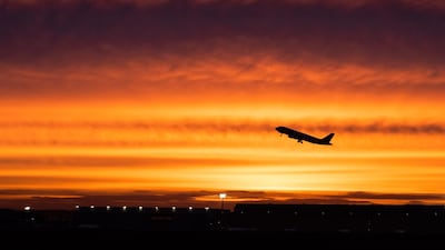 A sunrise takeoff from Dusseldorf, Germany. Abbas Ibn Firnas, a renowned Muslim inventor, first attempted human flight in the year 875, spurred by a strong sense of purpose. AFP