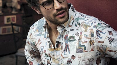 A shirt from Eton's Horizon collection, inspired by Egypt. Courtesy Eton