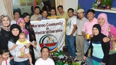 Members of the Maranao Community in the UAE shipped 500kg of dates to underprivileged Filipino Muslims in their home country. Courtesy Marcom UAE