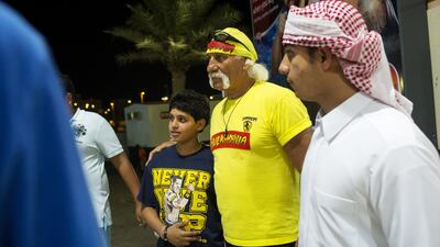 WWE Live event at Zayed Sports City in Abu Dhabi. Christopher Pike / The National
