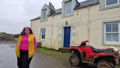 Bonita Rathore, owner of Whitehill Farm in Scotland. Victoria Pertusa / The National
