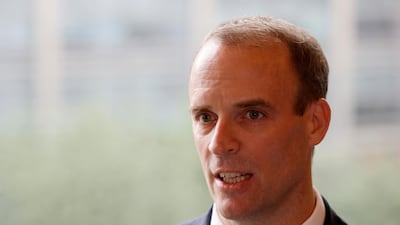 Britain's Foreign Secretary Dominic Raab. Reuters
