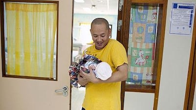 Baby girl Simone Therese Amora was born through a caesarian section just 57 minutes after midnight on December 2, 2012, as the UAE celebrated its 41st National Day.