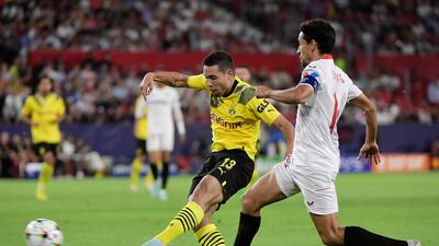LB Raphael Guerreiro (Borussia Dortmund). A show-stealer of an opening goal put Dortmund on the front foot at Sevilla, and in a game - a 4-1 win for the German club - of energy but not always the highest individual quality, the Portuguese full-back provided some moments of class. AFP