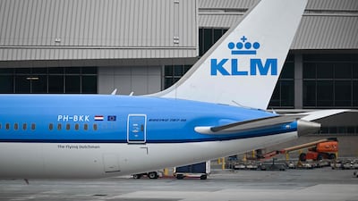 Flight KL0876 landed safely in Dubai after being forced to change course. AFP