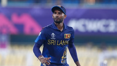 Sri Lanka captain Dasun Shanaka during a practice game in Guwahati. Getty