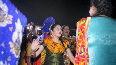 Dubai Festival City Mall hosted a huge Diwali celebration in Dubai on Thursday night. As part of the celebration, they unveiled the new IMAGINE show, ‘Hathi’s Garden’ that features a hint of Bollywood, a splash of colour and a specially curated musical score, accompanied by a specially choreographed fireworks display. Reem Mohammed / The National