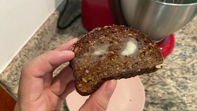 The fresh butter is best enjoyed immediately on a slice of toast. Farah Andrews / The National