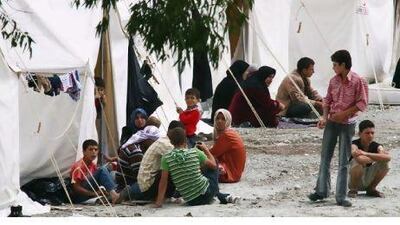 Syrian refugees are seen in a Red Crescent camp in the Yayladagi district, in Hatay, Turkey on June 11. According to media sources, the number of Syrians who took refuge in Turkey from a violent crackdown of anti-government protests in Syria has reached about 4,300.