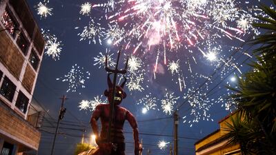 The 'Burning of the Devil' annual festival taking place in Guatemala. Reuters