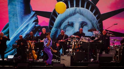 Jon Batiste was one of the performers. AP