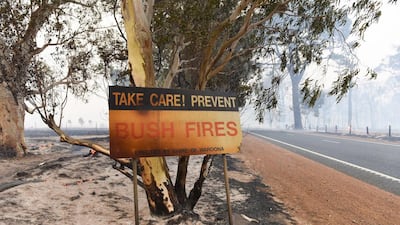 Damage from a fire near Waroona. Department of Fire and Emergency Services / AFP