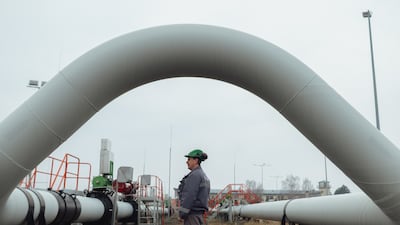 The Eustream gas facility in Velke Kapusany, Slovakia. Europe has yet to wean itself off Russia’s greatest natural resource: gas. Getty Images