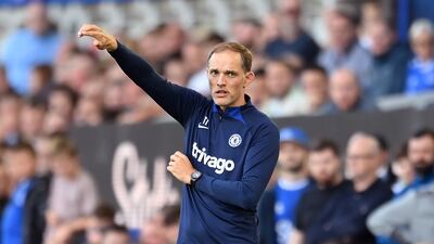 Thomas Tuchel, manager of Chelsea, gives directions. Getty