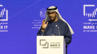 Dr Sultan Al Jaber, Minister of Industry and Advanced Technology. Antonie Robertson / The National
