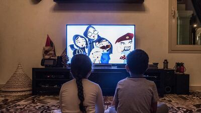 Readers debate how much technology is good for children at home. Vidhyaa for The National