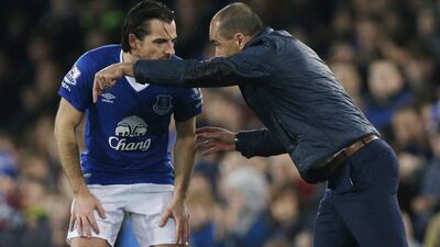 An advocate of attacking football, Roberto Martinez is starting to divide Everton fans. Andrew Yates / Reuters