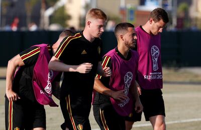 Kevin De Bruyne, Eden Hazard and Jan Vertonghen all take their places for Belgium against Panama. Francois Lenoir / Reuters