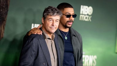 Kyle Chandler and Aaron Pierre play two intergalactic policemen drawn into a murder investigation, in Lanterns. AFP