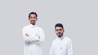 Mohammed Alqasir, left, and Abdullah Aljadhai, founders of Saudi start-up Rewaa. Photo: Wa'ed Ventures
