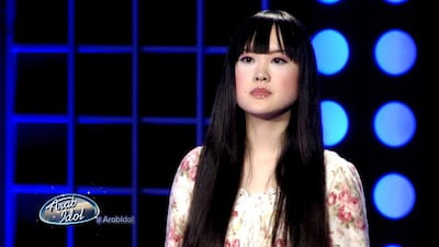 Nao Koyaso at the audition of Arab Idol season 3. Courtesy MBC