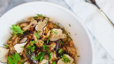 Truffle spatzle at AMG Kaffeehaus.