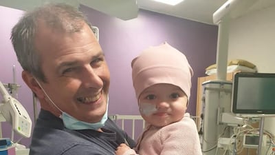 Her father Rob Evans worked in Dubai for more than four years before returning to the UK to devote his time to Adeline.