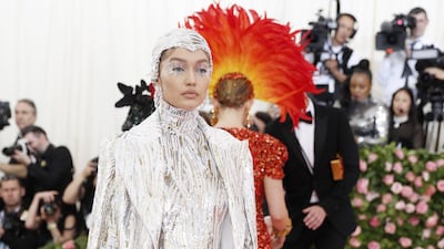 Gigi Hadid in Michael Kors at the 2019 Met Gala. EPA